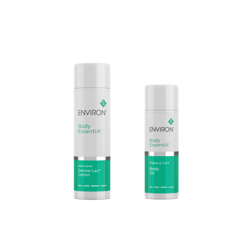 Environ Body EssentiA - Alpha Hydroxy Derma-Lac Lotion & Vitamin A, C & E Body Oil Combo
